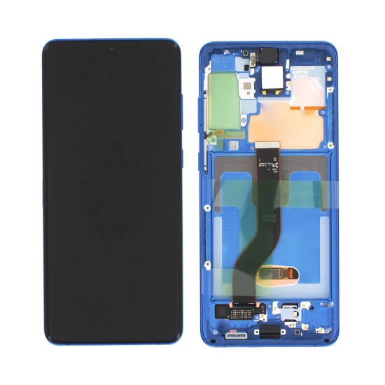 Touch+Display+Frame Samsung Galaxy S20 Plus 4G/G985/S20 Plus 5G/G986 Service Pack Blue Aura